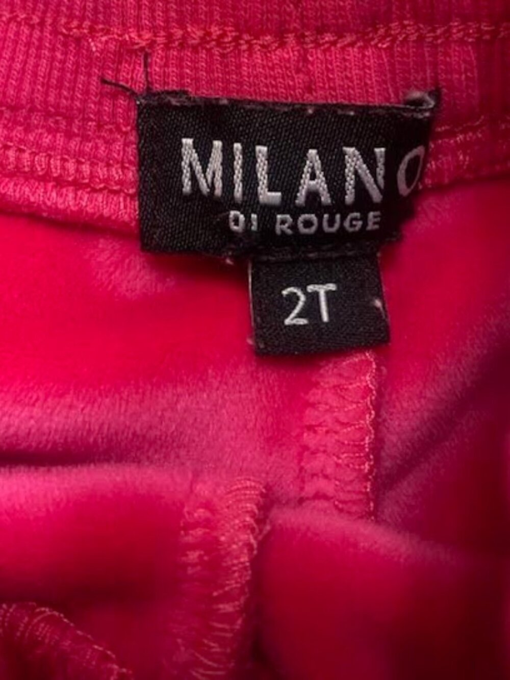 Milano Di Rouge Pink Toddler Sweatsuit Set 2T - Picture 8 of 9